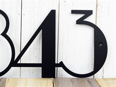 house number black metal sign under $40|black metal house numbers.